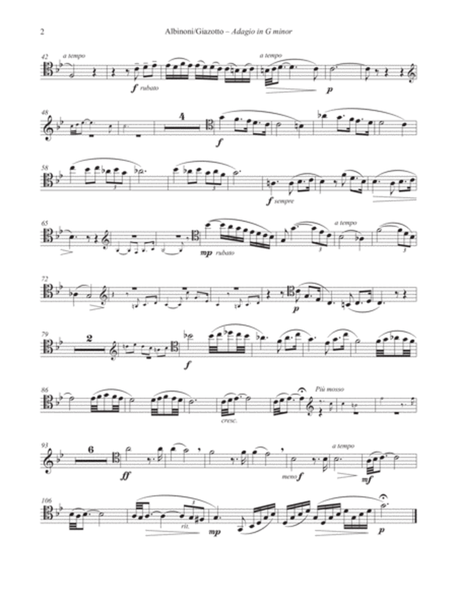 Adagio in G minor for Trombone and Piano (Organ)