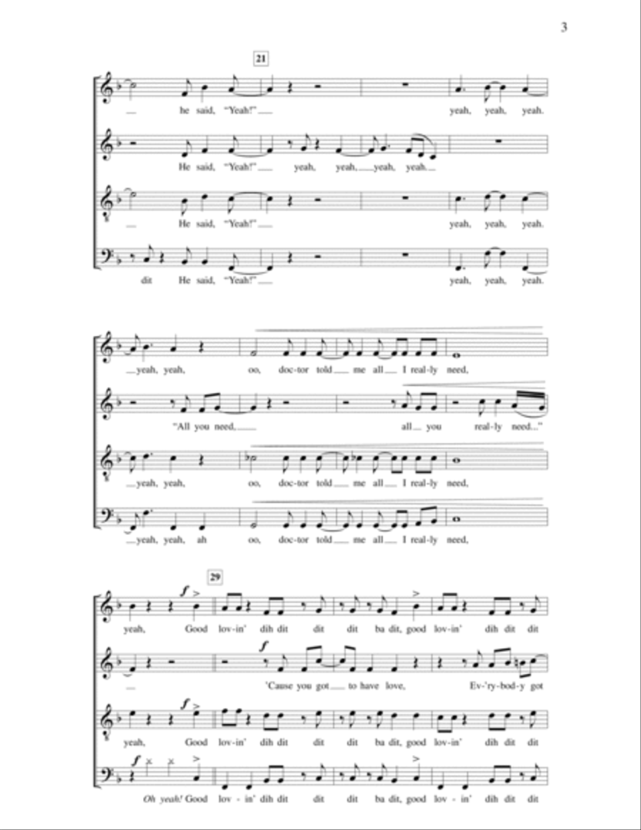 Good Lovin' Good Lovin' 4-Part scores gallery preview page 3