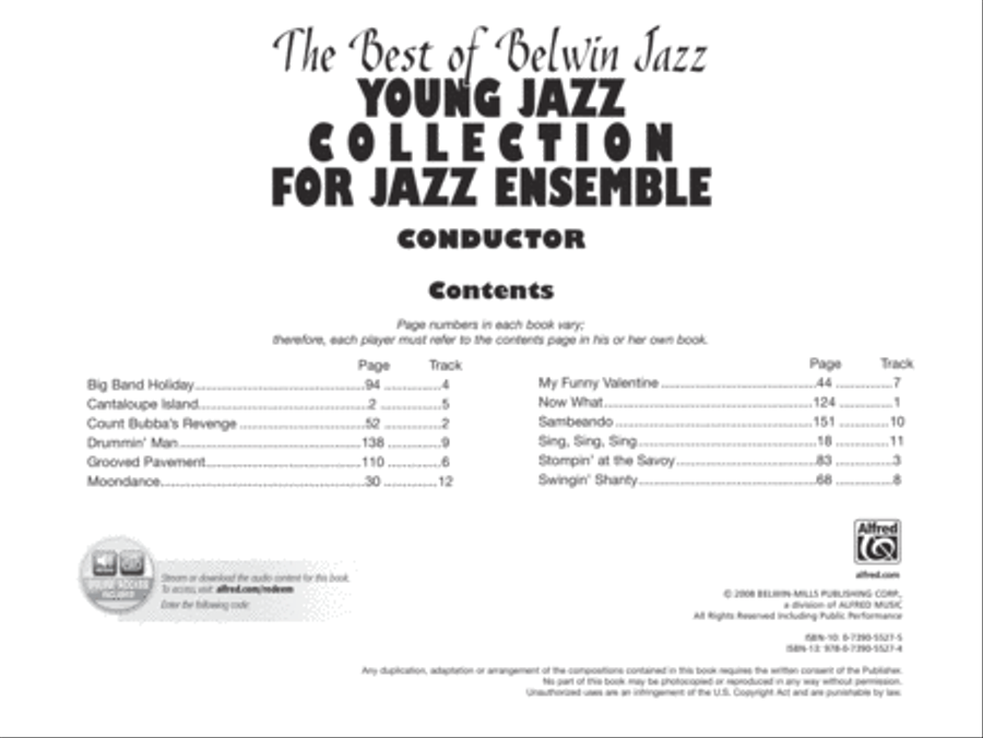 Young Jazz Collection for Jazz Ensemble Jazz Ensemble scores gallery preview page 2