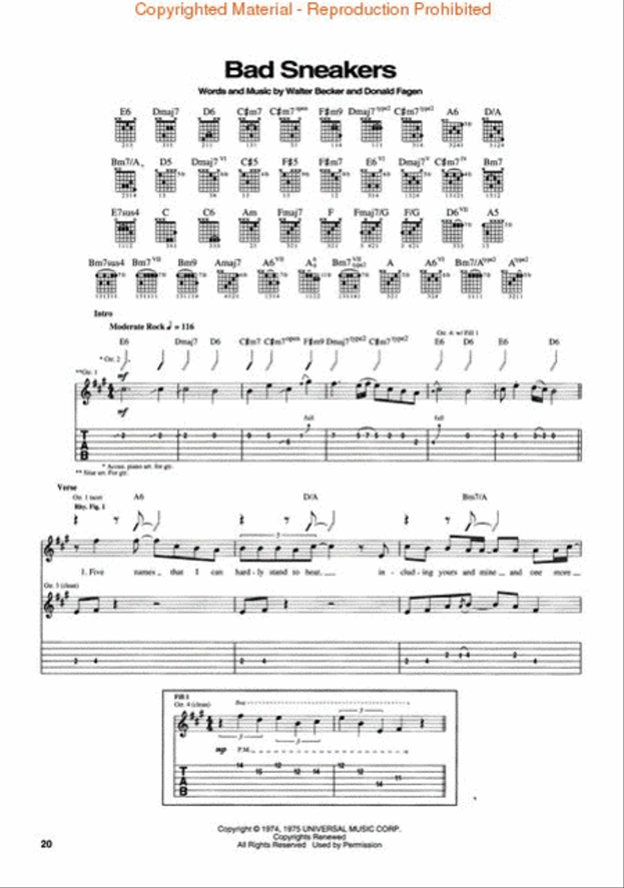 The Best of Steely Dan Electric Guitar scores gallery preview page 3