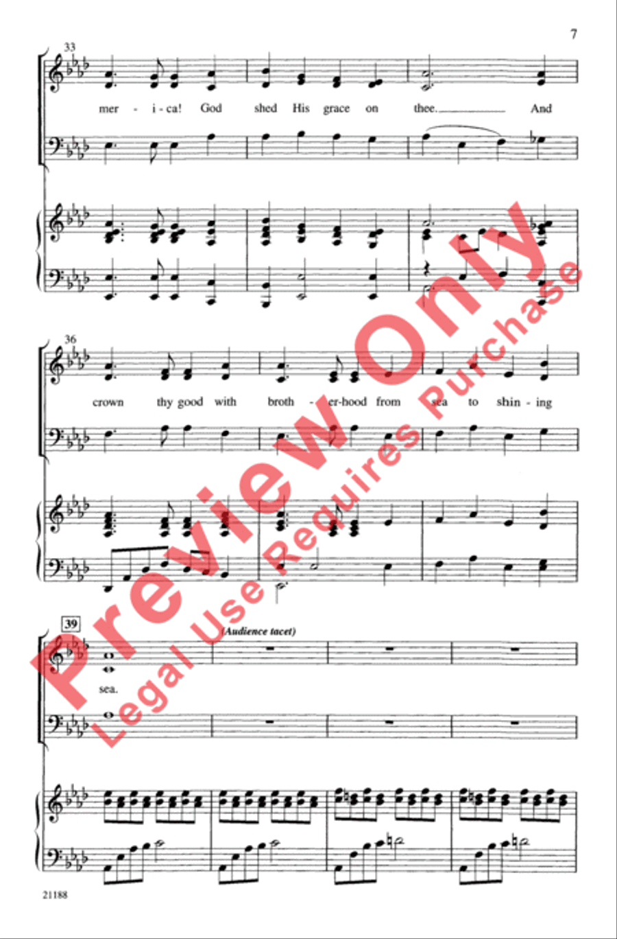 United We Stand (An American Medley) 3-Part scores gallery preview page 6