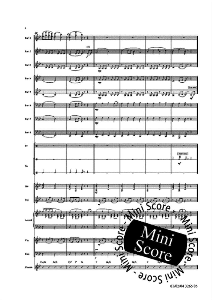 Traditional Portugese Folk Tunes Concert Band scores gallery preview page 10