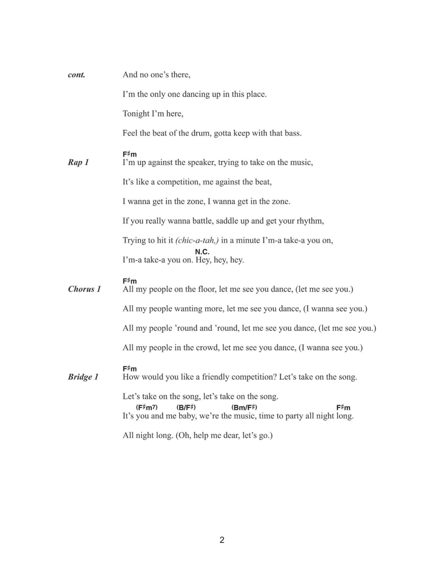 Me Against The Music Acoustic Guitar scores gallery preview page 2