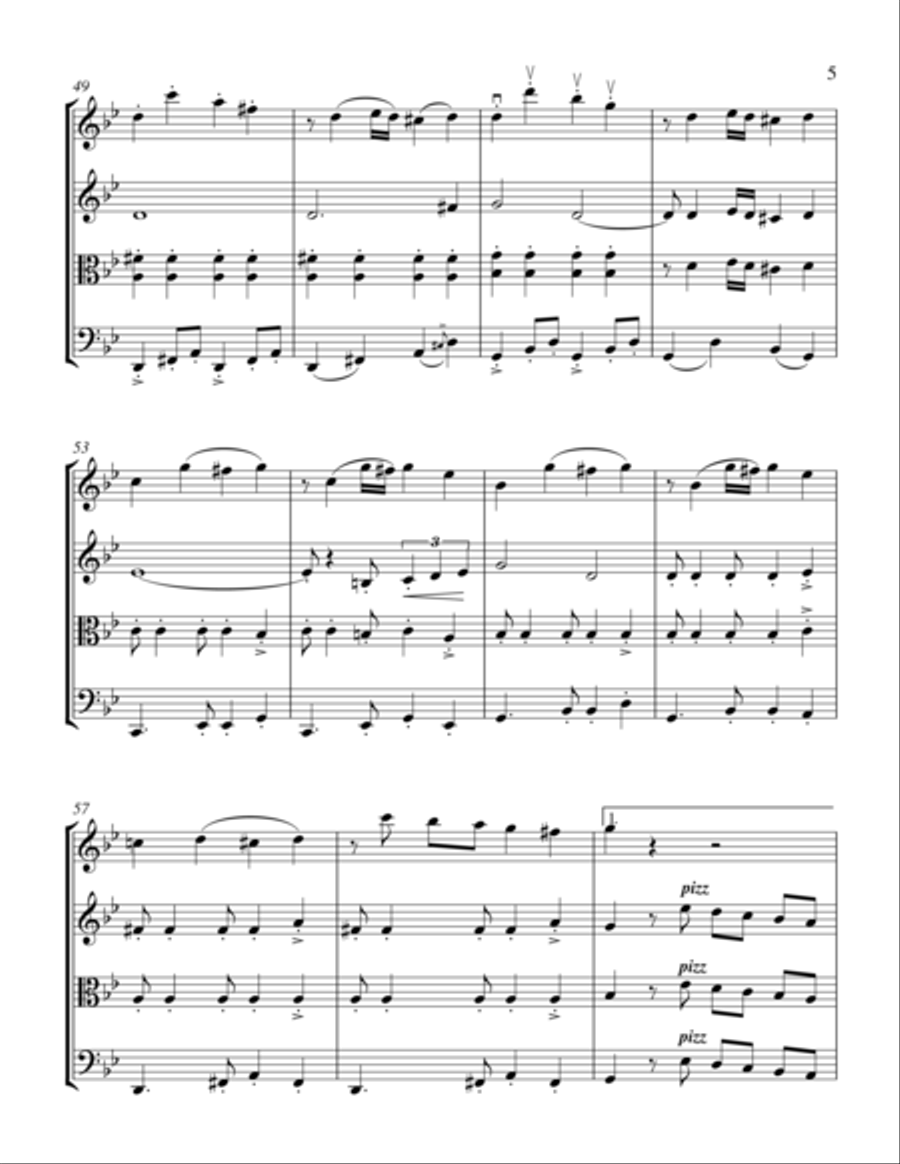La Cumparcita La Cumparcita String Quartet scores gallery preview page 5