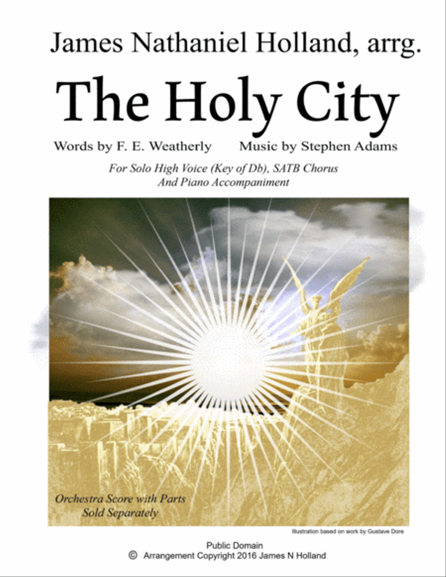 Book cover for The Holy City for High Voice, SATB Chorus and Piano