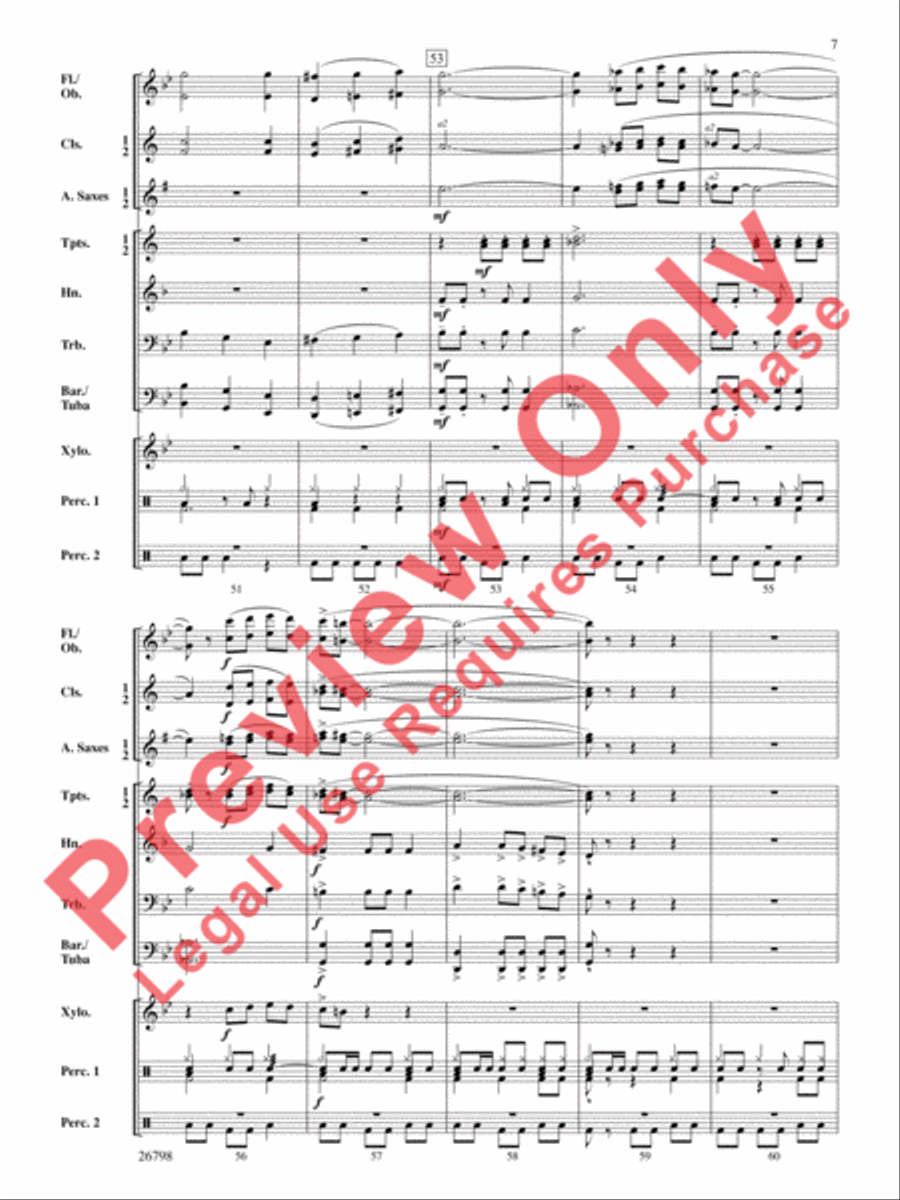 Misterioso Concert Band scores gallery preview page 8