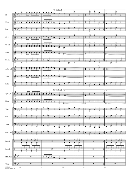Rockin' Robin - Conductor Score (Full Score)