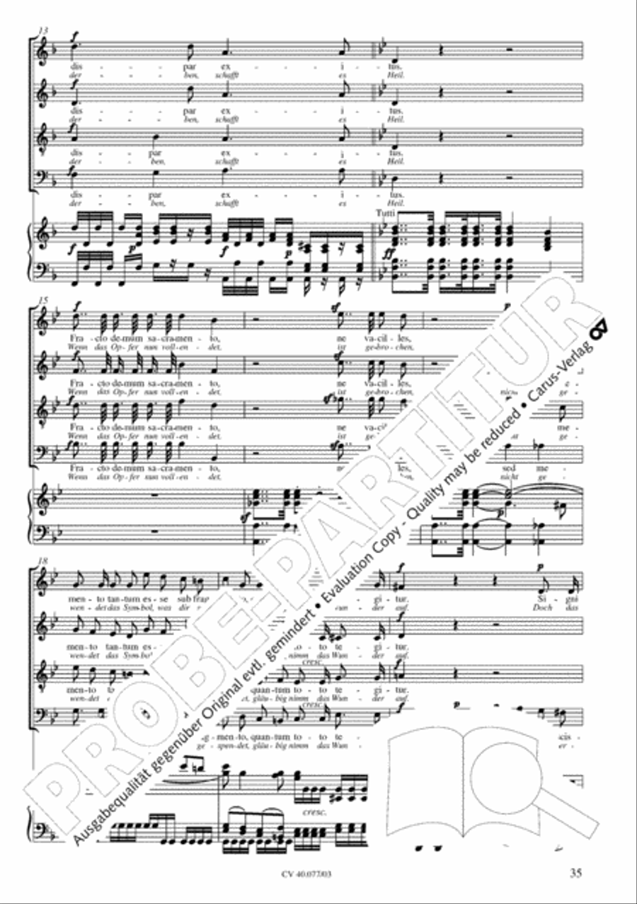 Lauda Sion 4-Part scores gallery preview page 40
