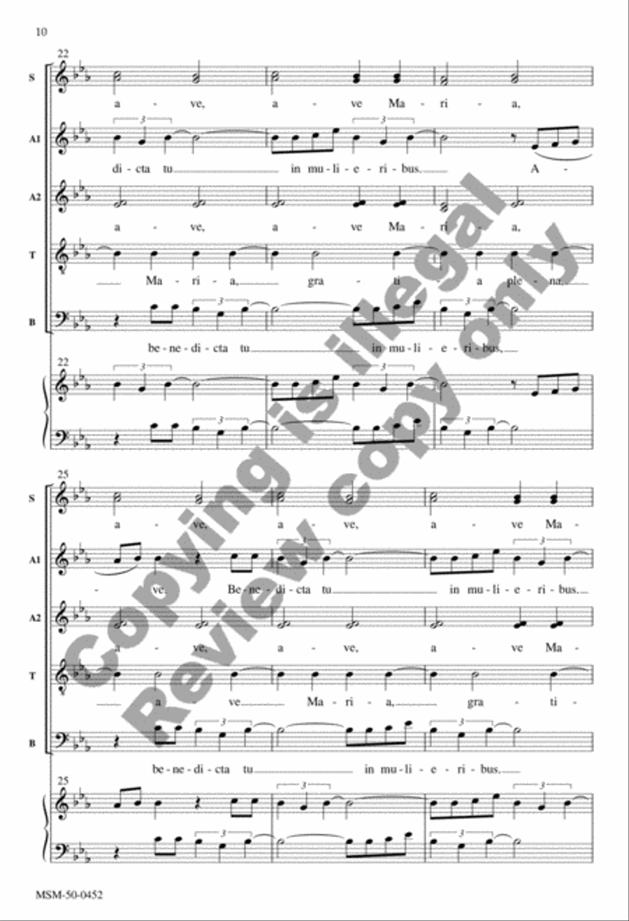 Annunciation Annunciation Divisi scores gallery preview page 9