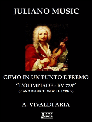 Book cover for GEMO IN UN PUNTO E FREMO (PIANO REDUCTION WITH LYRICS) - A. VIVALDI
