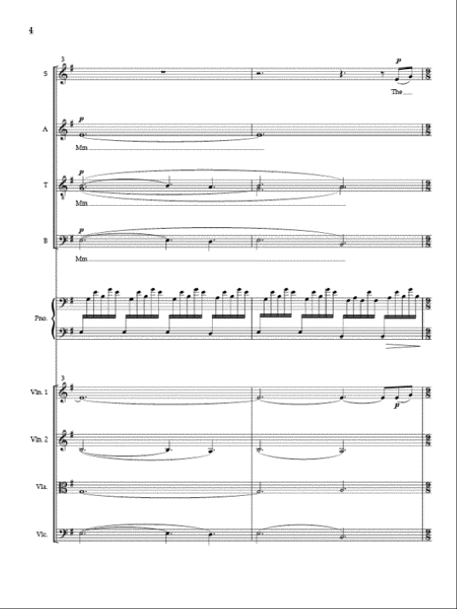 The Rose (Full Score and Instrumental Parts) Divisi scores gallery preview page 3