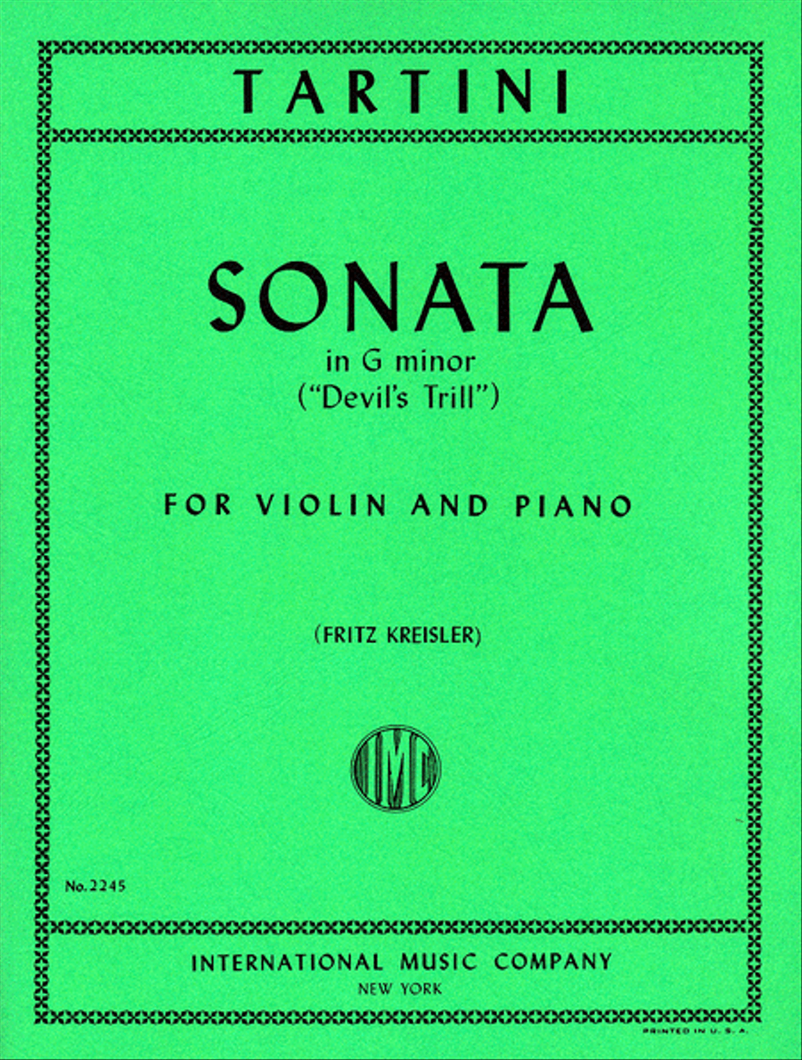 Sonata in G minor 'Devil's Trill' Violin Solo scores gallery preview page 1