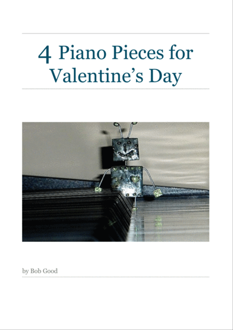 4 Piano Pieces for Valentine's Day Piano Solo scores gallery preview page 1