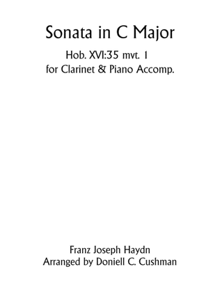Book cover for Sonata in C Major Mvt. 1 Hob. XVI:35