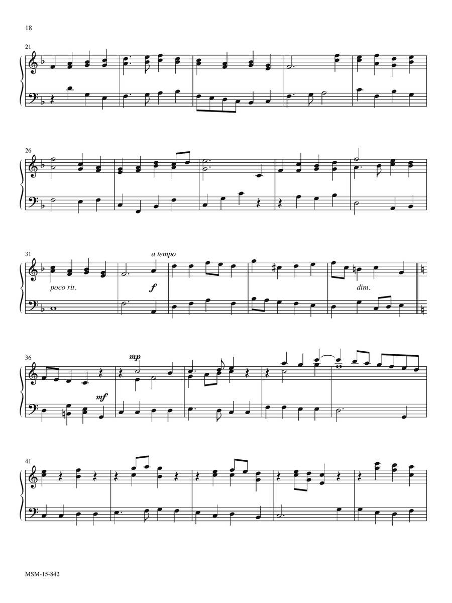 Llanfyllin by Charles E. Callahan Jr. Piano Solo - Digital Sheet Music page 2