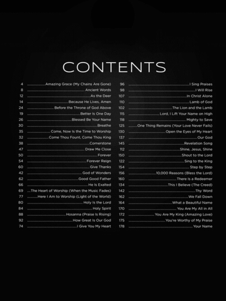 First 50 Worship Songs You Should Play on Piano Easy Piano scores gallery preview page 2