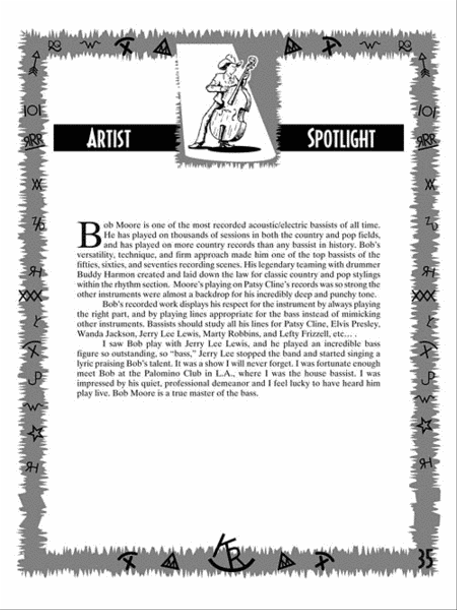 The Lost Art of Country Bass Bass Guitar Tablature scores gallery preview page 6