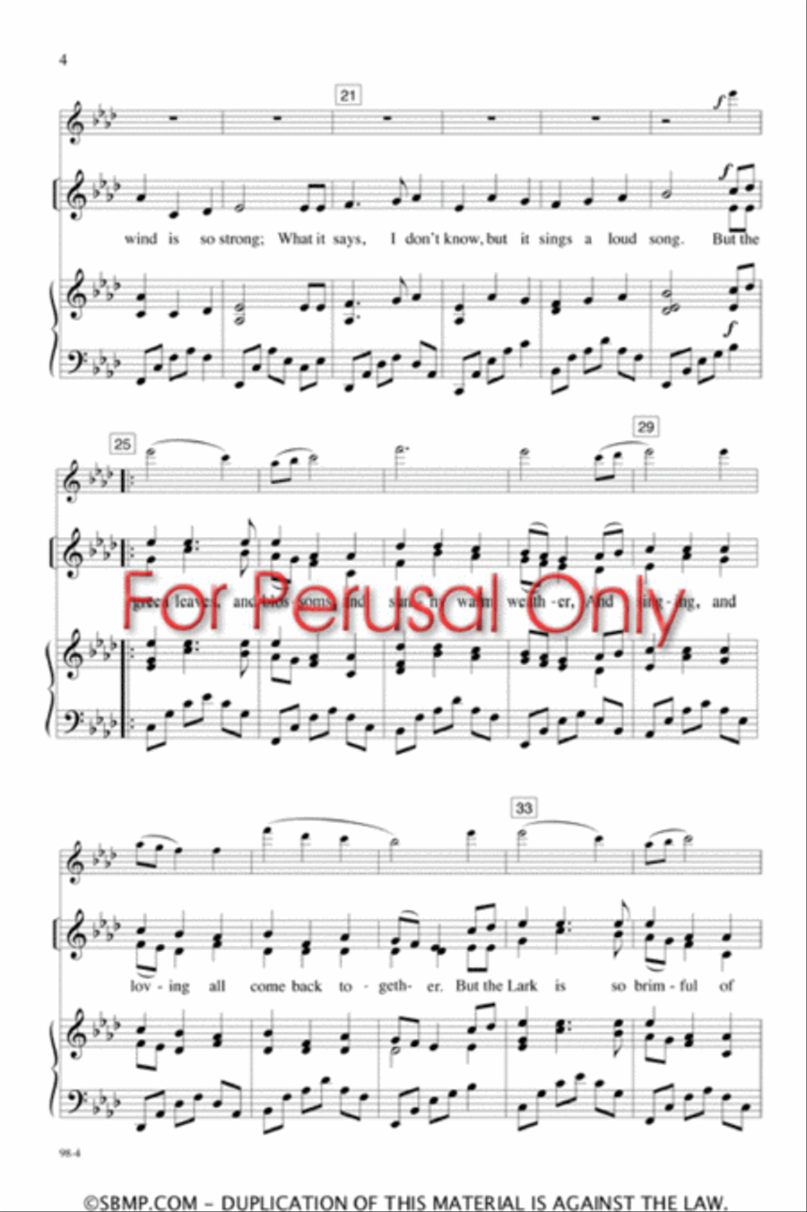 Answer to a Child's Question - SA Octavo SA scores gallery preview page 3