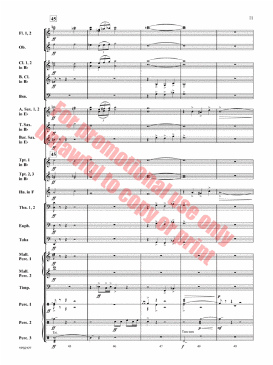 Hope Remains Within Concert Band scores gallery preview page 12
