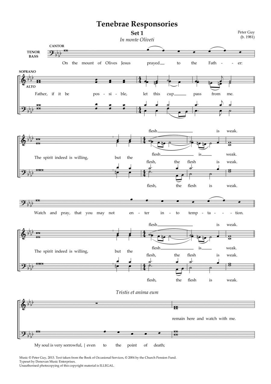 Tenebrae Responses Divisi scores gallery preview page 1