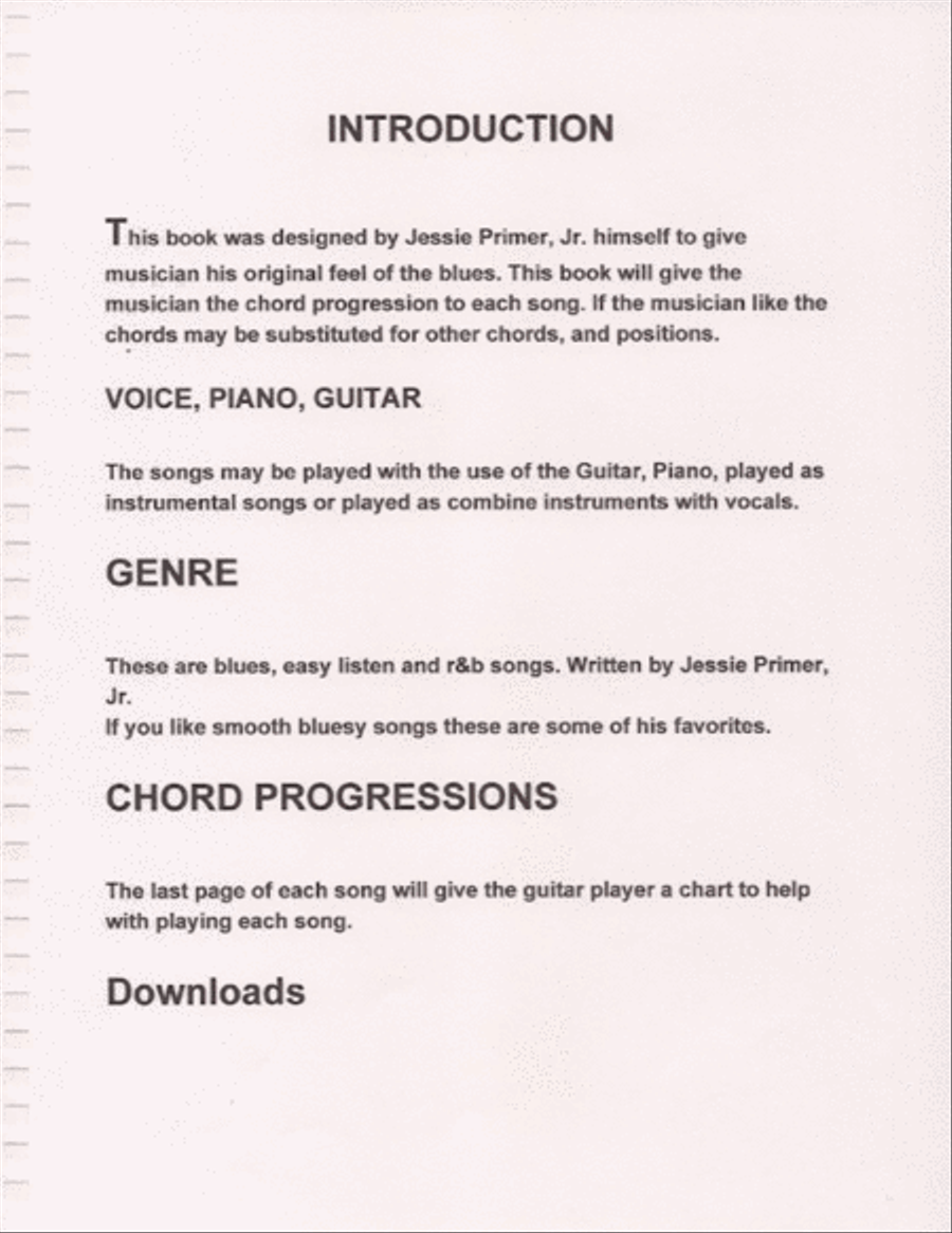 Jessie Primer, Jr. Song Book Piano, Vocal, Guitar scores gallery preview page 5