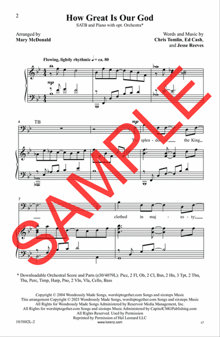 How Great Is Our God How Great Is Our God Choir scores gallery preview page 3