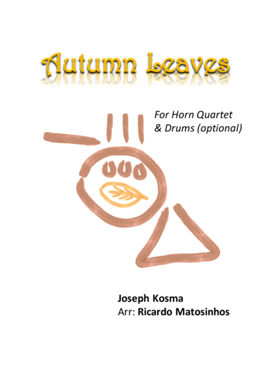 Autumn Leaves for Horn Quartet (optional drums) image number null