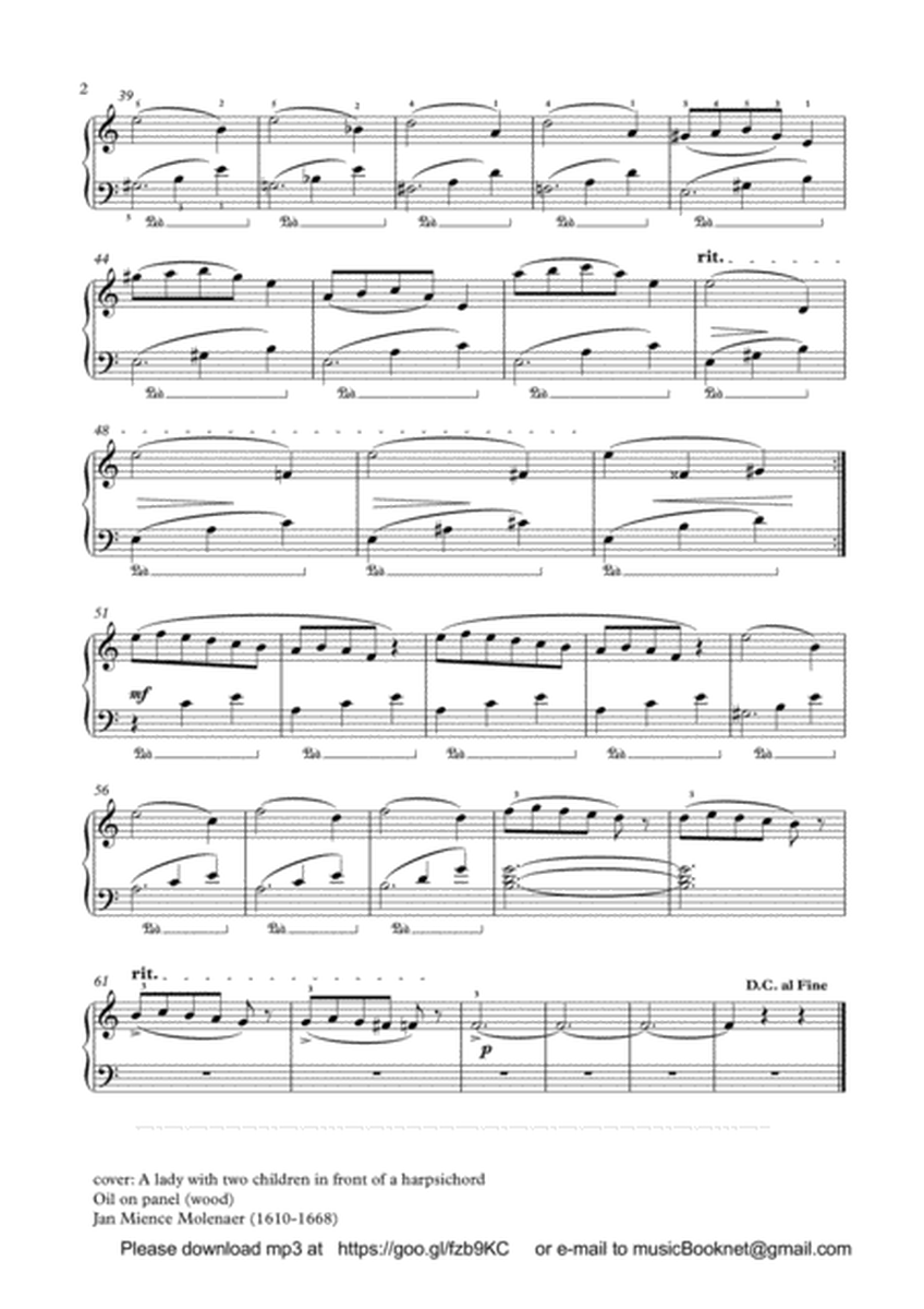 Seven classical pieces for easy piano solo image number null