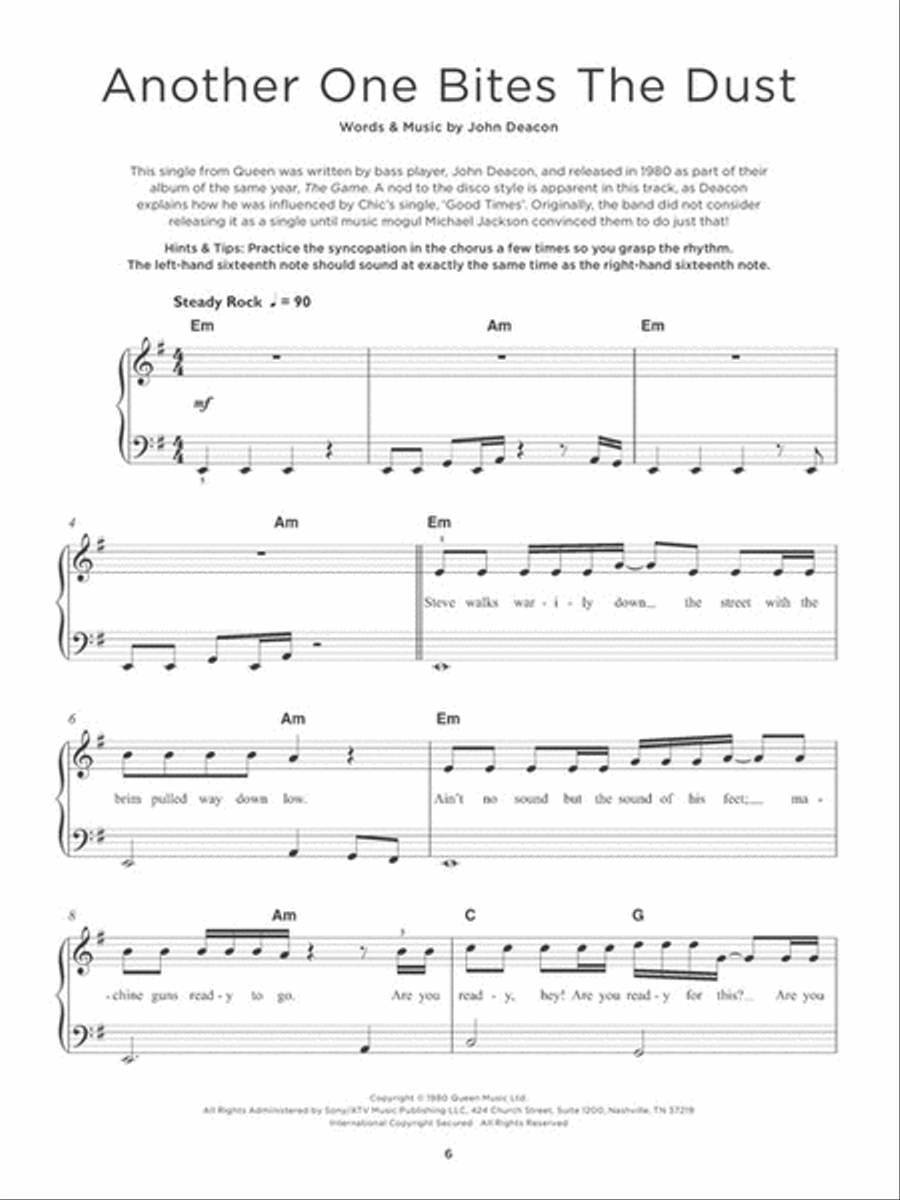 <br>Sheet music extract