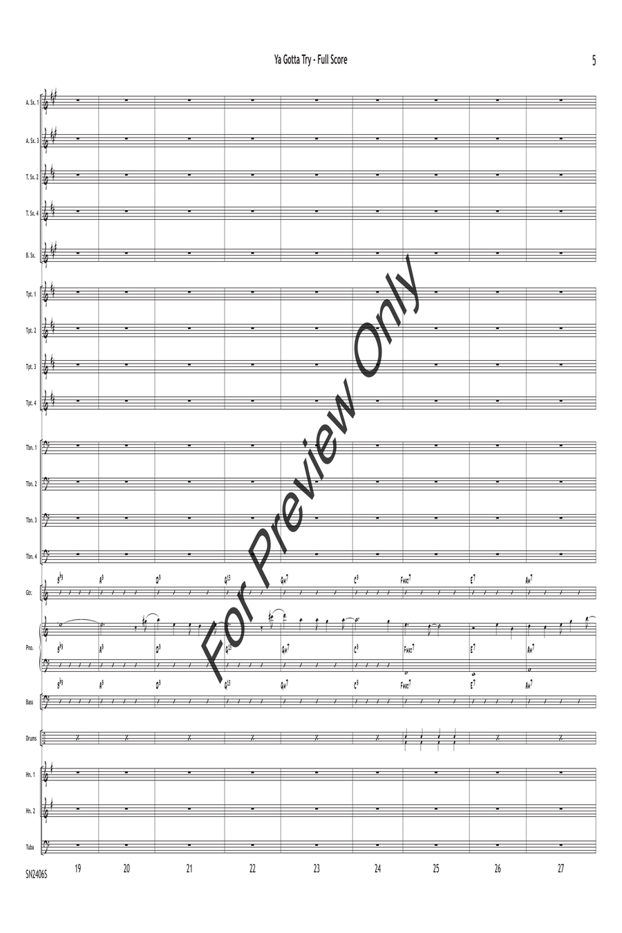 Ya Gotta Try Jazz Ensemble scores gallery preview page 6