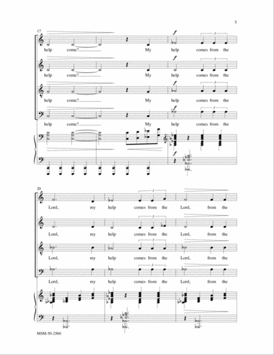 I Lift My Eyes I Lift My Eyes 4-Part scores gallery preview page 4