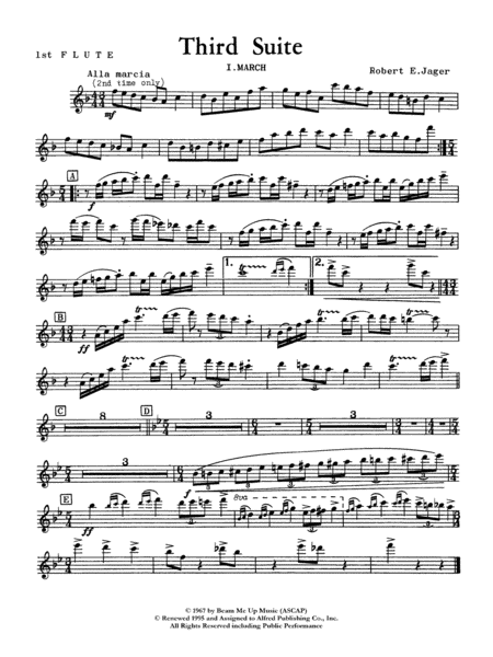 Third Suite (I. March, II. Waltz, III. Rondo): Flute