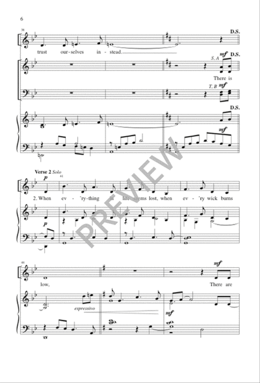 There Is Nothing Left to Fear 4-Part scores gallery preview page 6