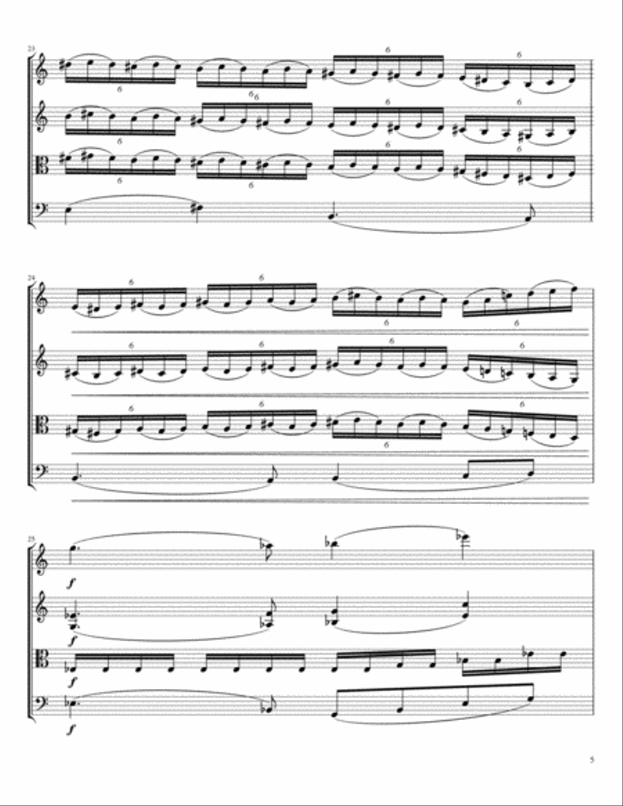 Piece for String Quartet String Quartet scores gallery preview page 5