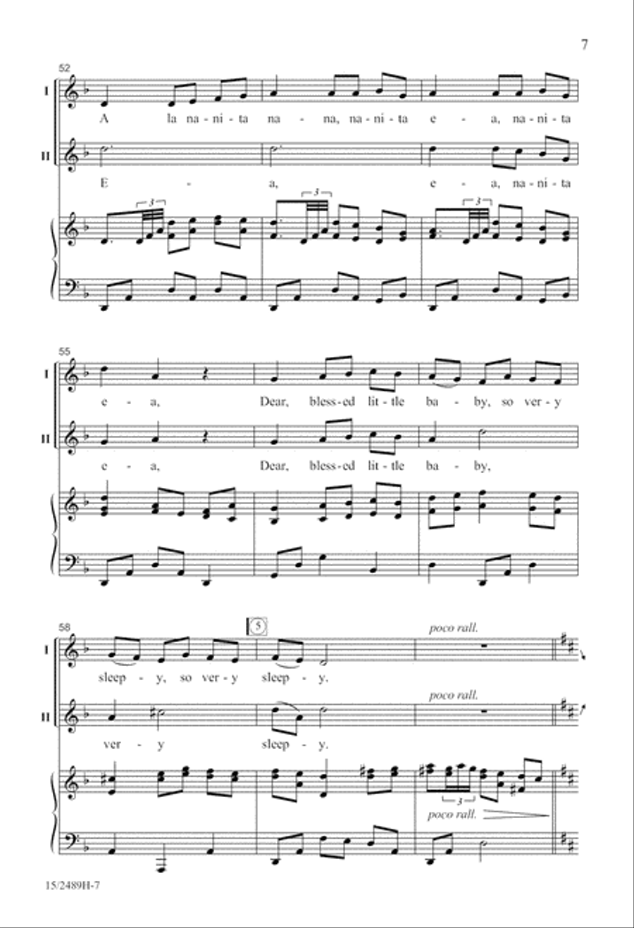 A La Nanita Nana 2-Part scores gallery preview page 8