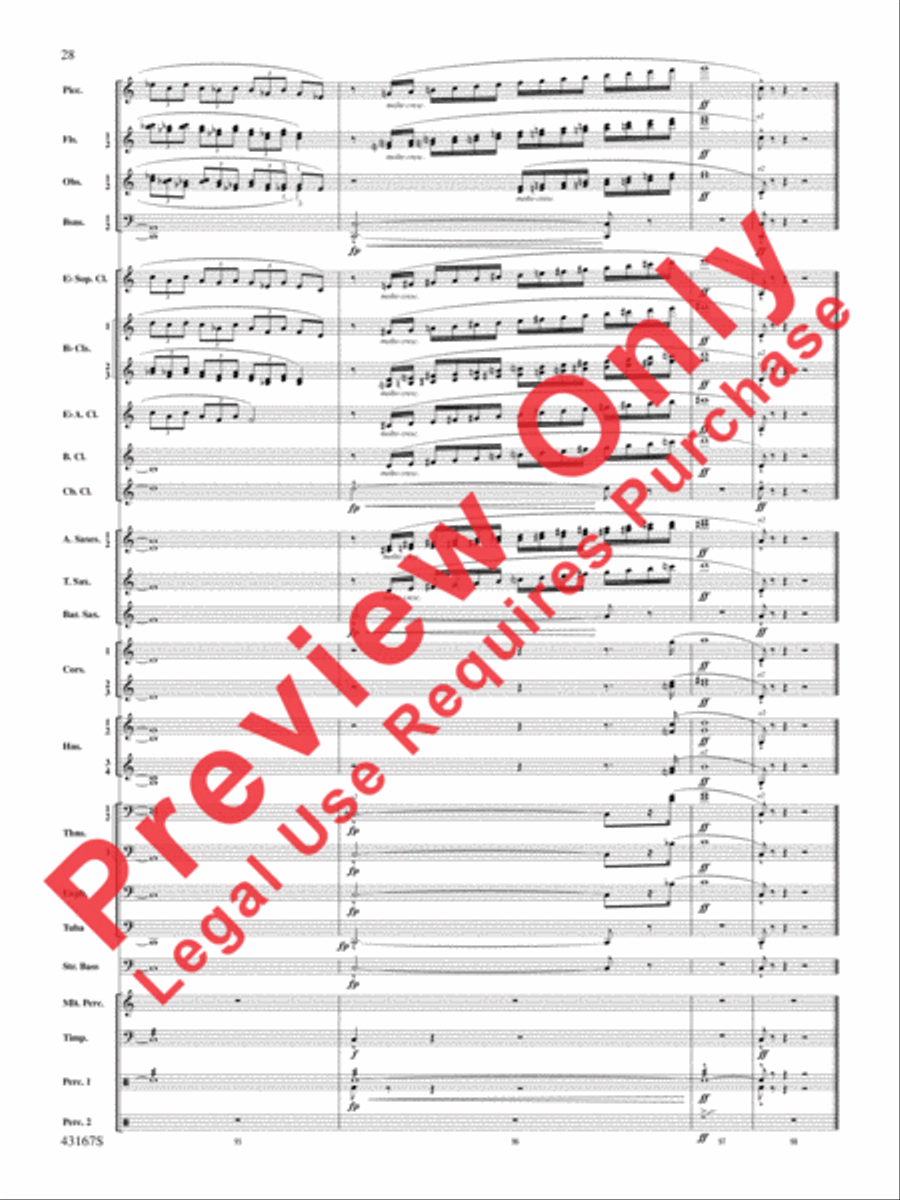 Down to the Sea in Ships (from the NBC TV Film Project 20) Concert Band scores gallery preview page 29