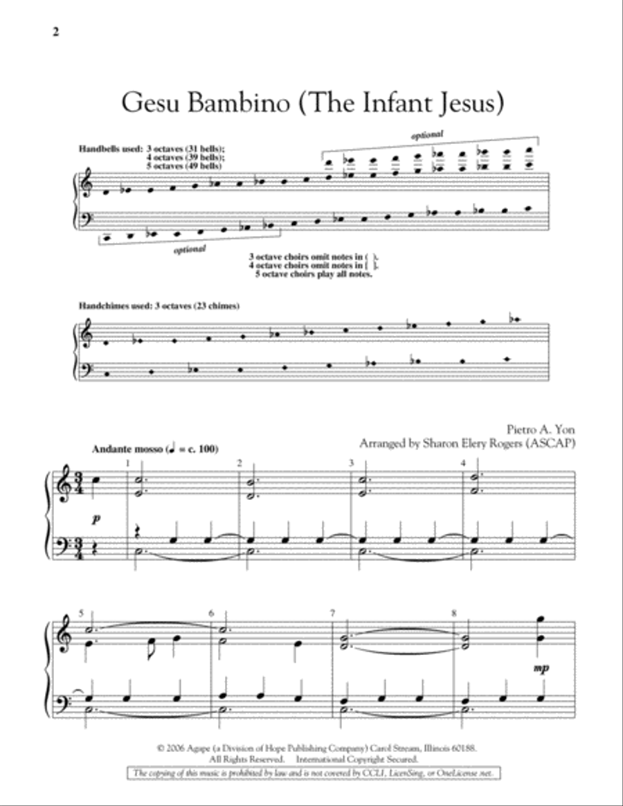 Gesu Bambino 5-Octaves scores gallery preview page 2