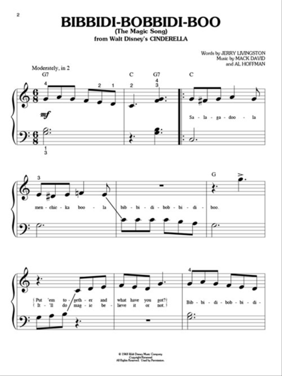 Classic Disney Songs Classic Disney Songs Easy Piano scores gallery preview page 3
