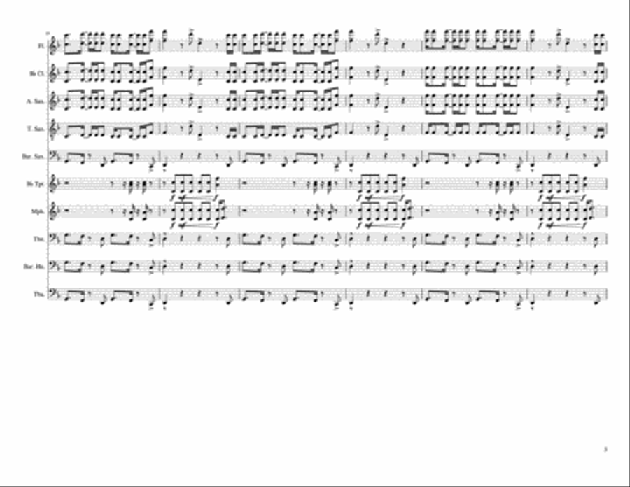 Uptown Funk Uptown Funk Small Ensemble scores gallery preview page 3