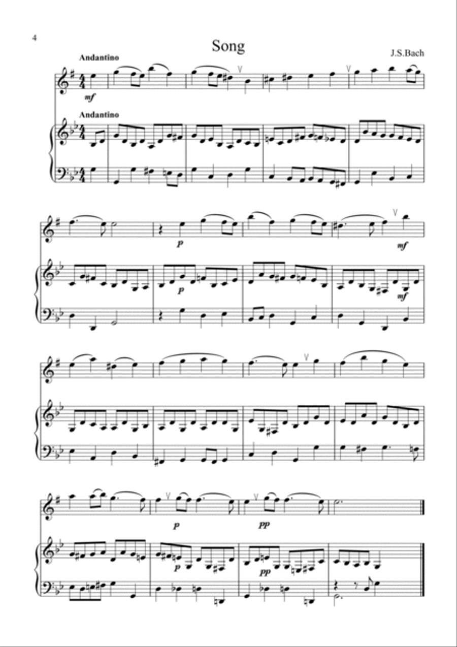 J.S.Bach 7 works in arrangement for Alto Saxophone by A.Buriakov Alto Saxophone scores gallery preview page 5
