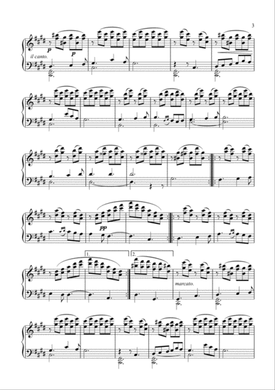 Albeniz - Barcarola Op.23 for piano solo Piano Solo scores gallery preview page 3