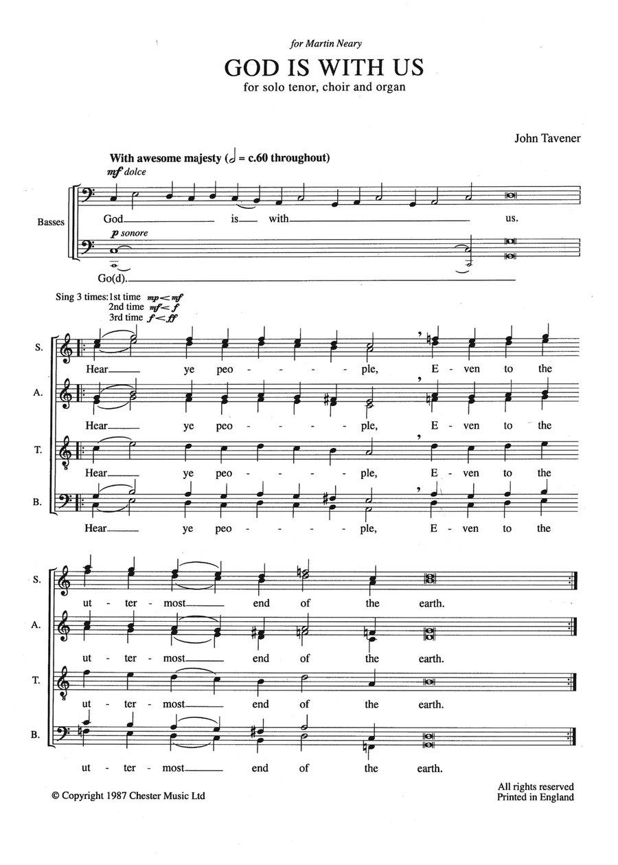 God Is With Us Piano, Vocal, Guitar scores gallery preview page 1
