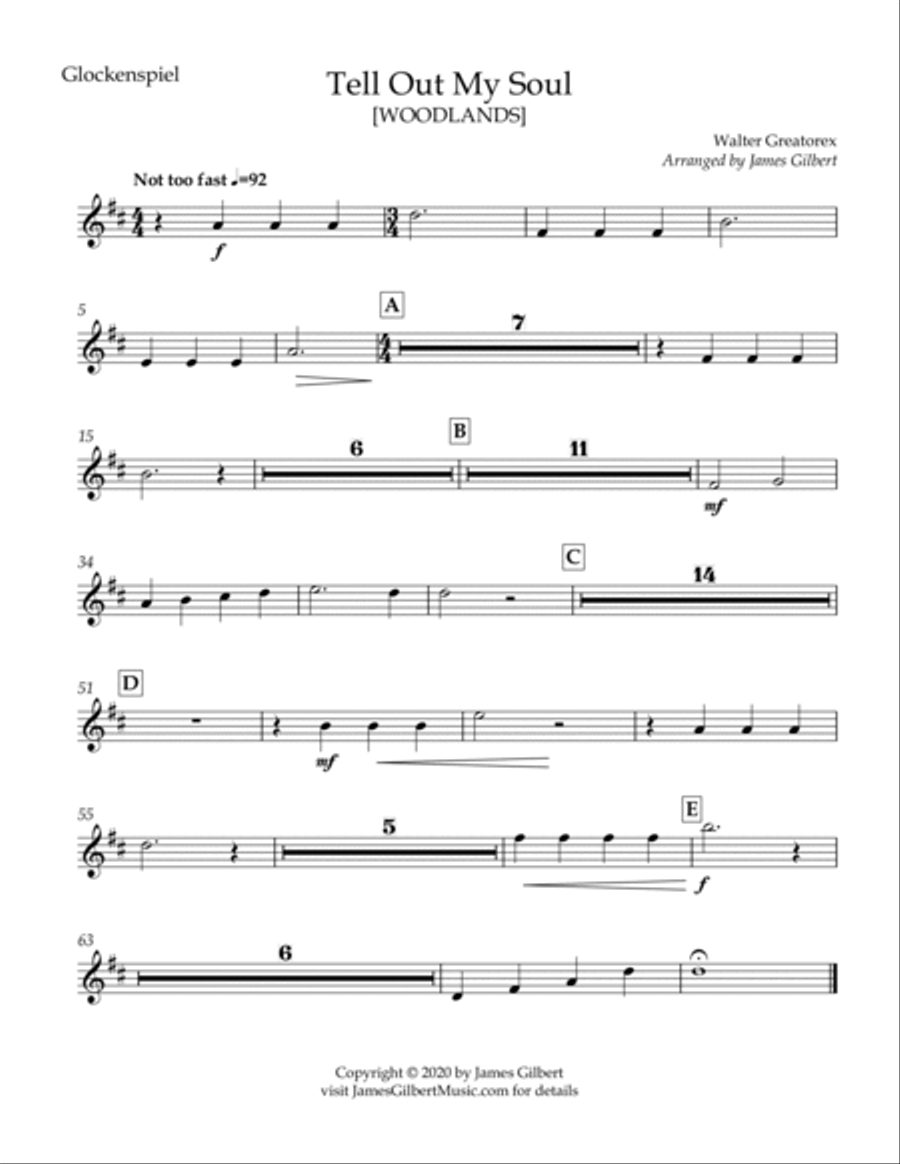 Tell Out, My Soul Full Orchestra scores gallery preview page 2