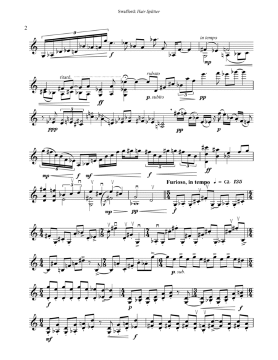 Hair Splitter for solo violin image number null