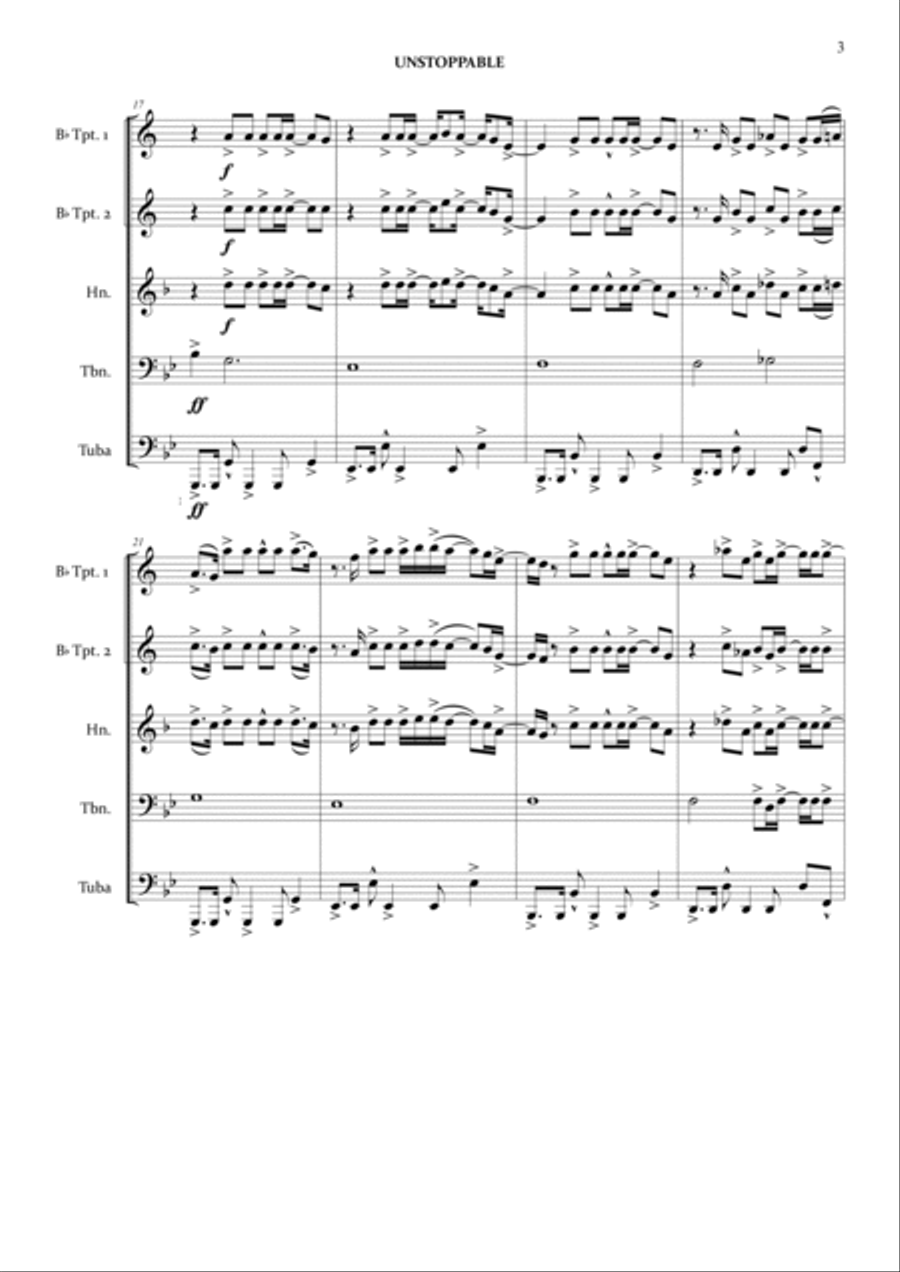 Unstoppable Brass Ensemble scores gallery preview page 5