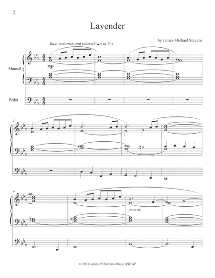 Lavender - Organ Solo Organ Solo scores gallery preview page 2