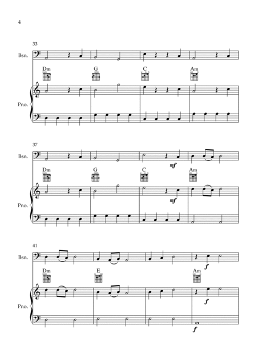 Flowers Bassoon scores gallery preview page 4