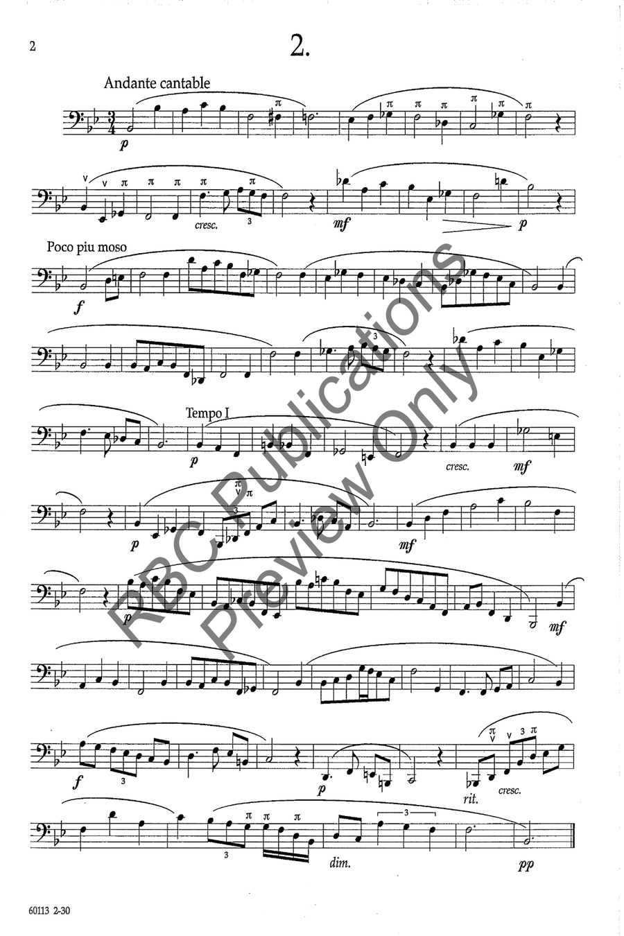 Technical Studies For Bass Trombone Choir scores gallery preview page 5