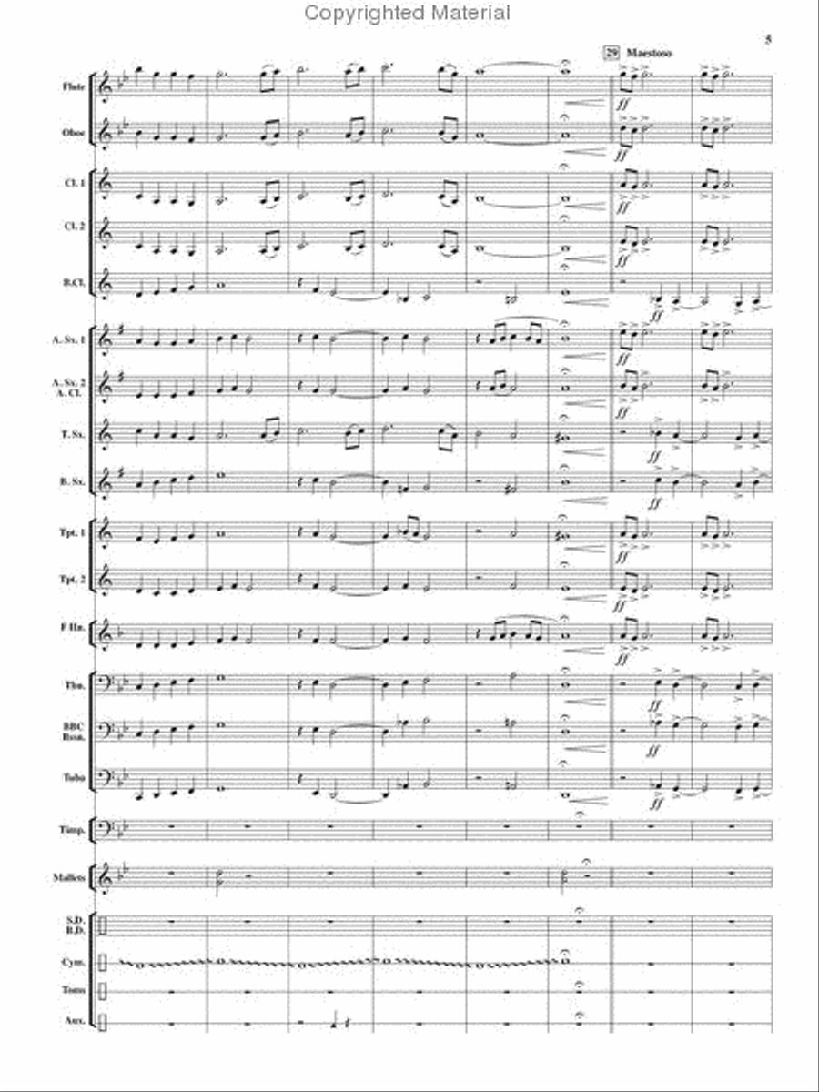 Renegade Dances Renegade Dances Concert Band scores gallery preview page 5