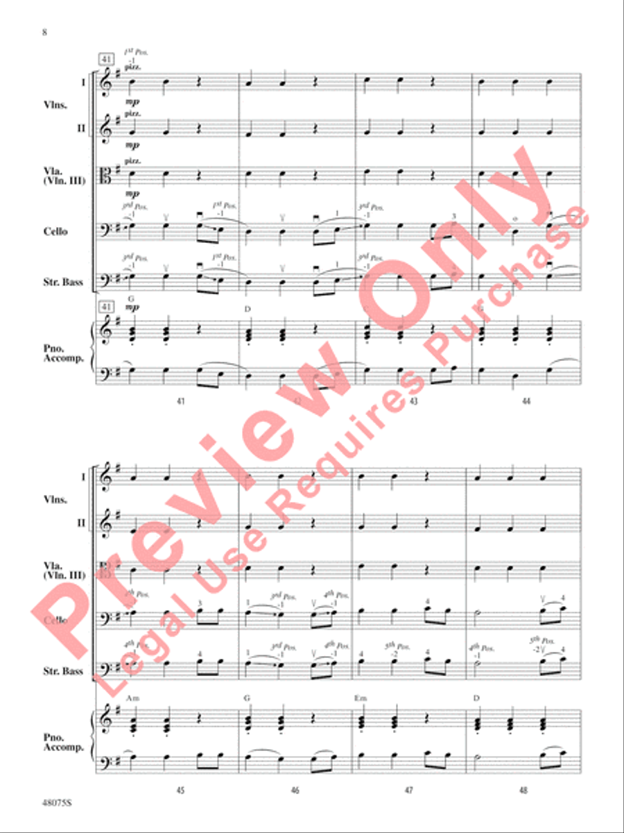 Shifting Sands String Orchestra scores gallery preview page 9